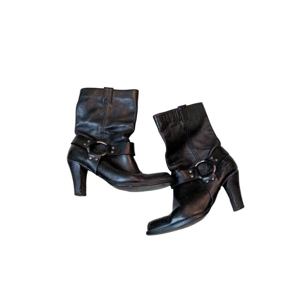 Harley-Davidson Women's High Heel Harness Motorcycle Boots 85218 Size 8.5